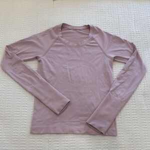 Lululemon Long Sleeve Swiftly Tech Race Length, Size 2, Pink!